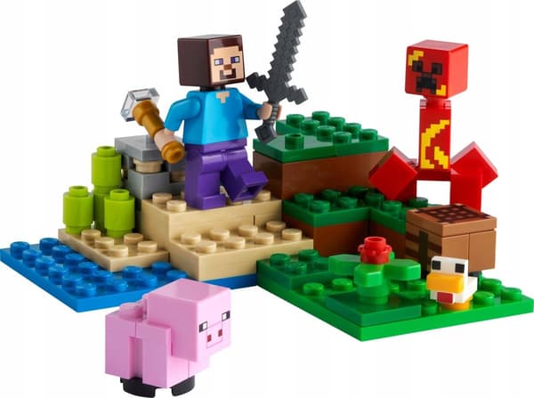 LEGO Minecraft 21177 Creeper-baghold Steve Pig