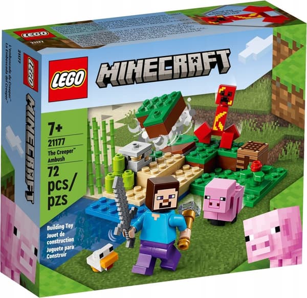 LEGO Minecraft 21177 Creeper-baghold Steve Pig