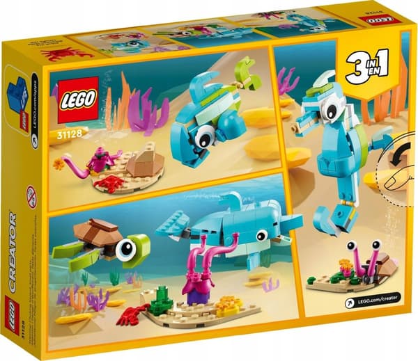 LEGO CREATOR 31128 3 i 1 DELFINSKILDPADE SØHEST