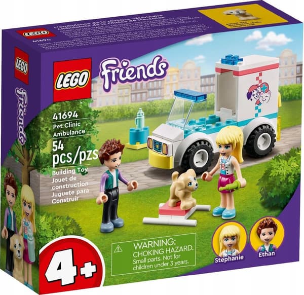 LEGO FRIENDS 41694 AMBULANSSI ELÄINLÄÄKÄRILÄIN