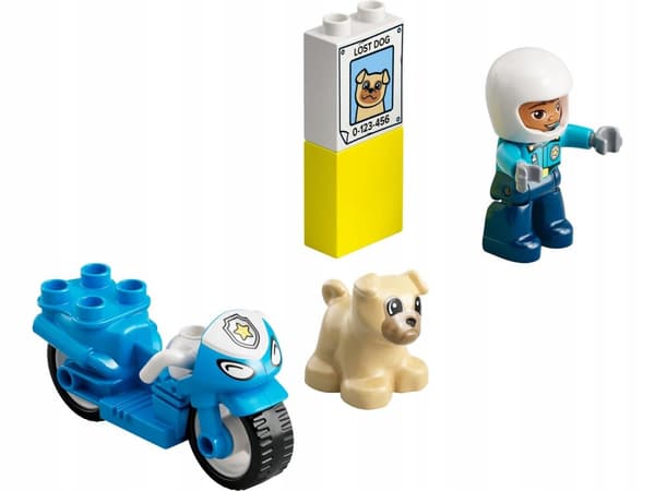 LEGO DUPLO Poliisimoottoripyörä 10967 Moottoripyörän palikat