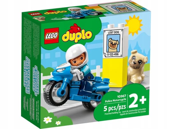LEGO DUPLO Poliisimoottoripyörä 10967 Moottoripyörän palikat