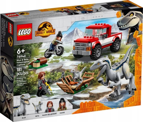 LEGO Jurassic World 76946 Velociraptor-fangst