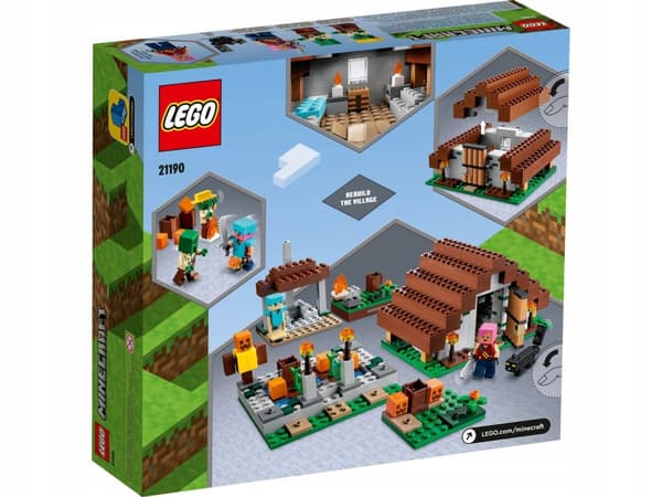 LEGO Minecraft 21190 Forladt Landsby ZOMBIEJAGT