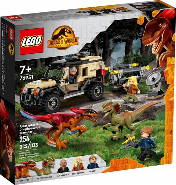 LEGO Jurassic 76951 PYRORAPTOR & DILOPHOSAURS JAGTEN
