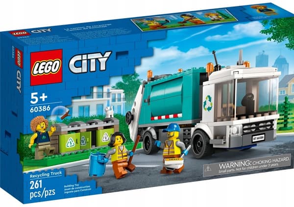 LEGO City 60386 Genbrugslastbil Skraldebil