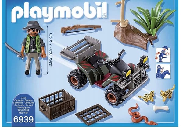 Playmobil Wild Life Tjuvskytt med fyrhjuling 6939 Ormleksak