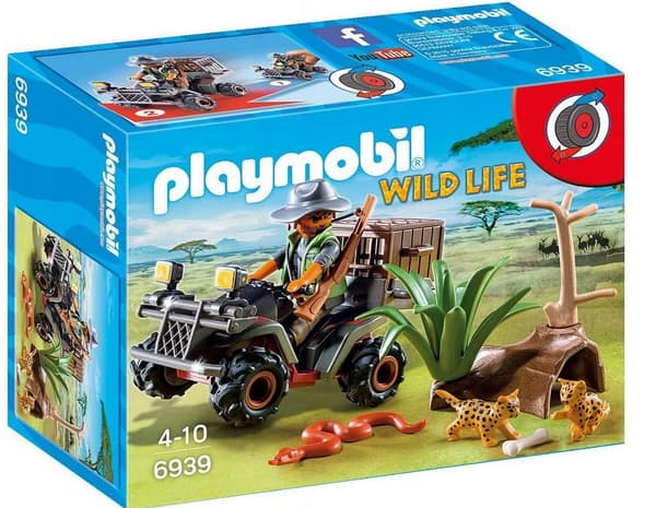 Playmobil Wild Life Tjuvskytt med fyrhjuling 6939 Ormleksak