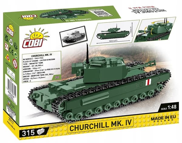 COBI 2717 Historisk Churchill MK. IV Stridsvagn 315