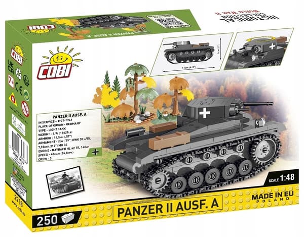 COBI 2718 historiallinen säiliö PANZER II AUSF.A 250