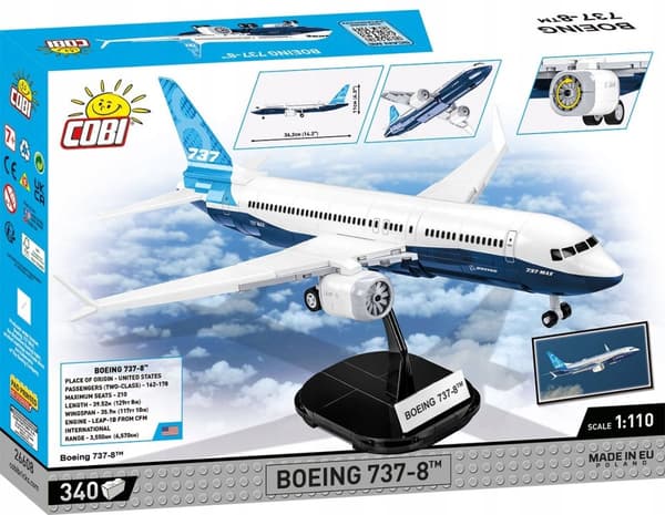 Cobi 26608 Boeing 737-8 -matkustajakoneen rakennuspalikat