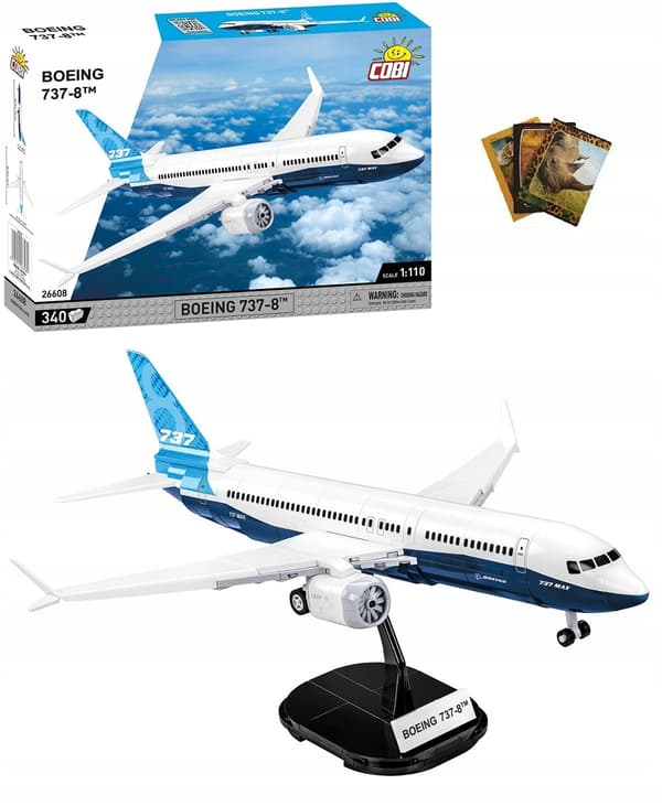Cobi 26608 Boeing 737-8 -matkustajakoneen rakennuspalikat