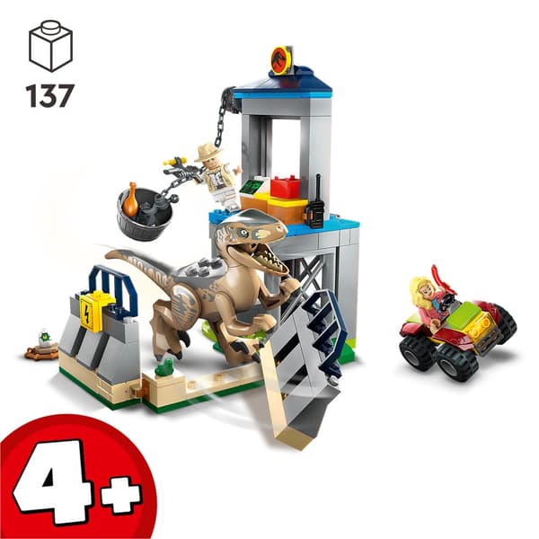 LEGO Jurassic World 76957 Velociraptor-flykten