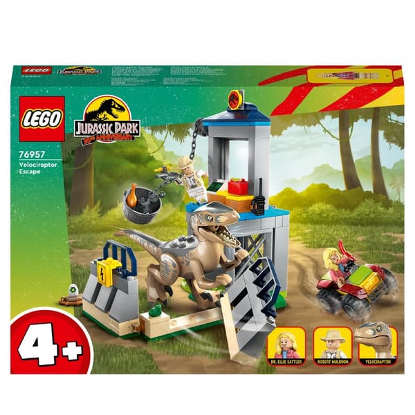 LEGO Jurassic World 76957 Velociraptor-flykten