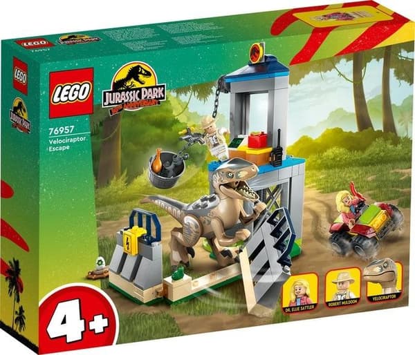 LEGO Jurassic World 76957 Velociraptor-flykten