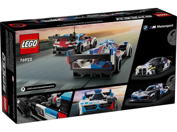 LEGO SPEED CHAMPIONS 76922 BMW M4 GT3 ja BMW M Hybrid V8
