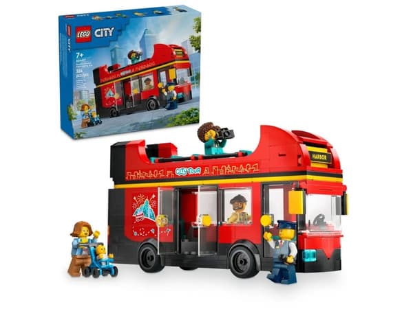 LEGO CITY 60407 Rød Dobbeltdækker Sightseeingbus