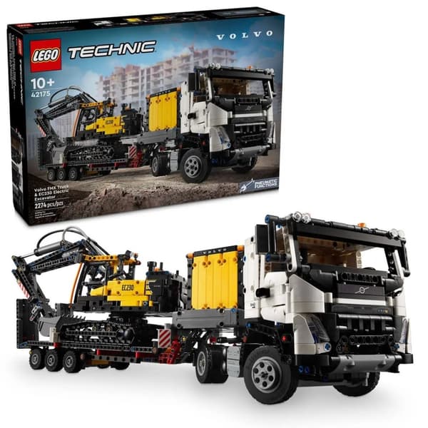 LEGO TECHNIC 42175 Volvo FMX Lastbil & EC230 Elgrävmaskin