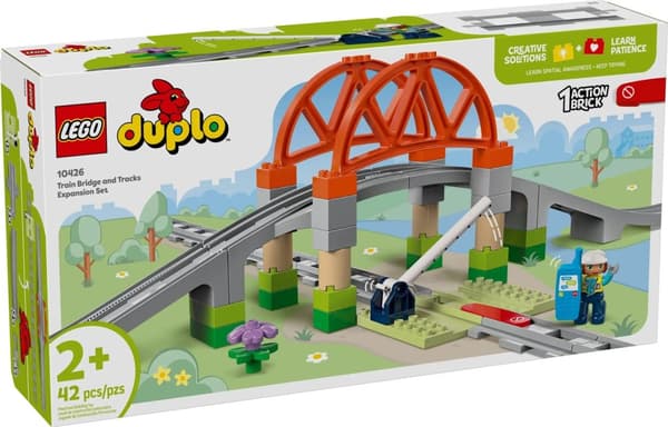 LEGO DUPLO TOWN 10426 Bro og jernbaneskinner - udvidelsessæt