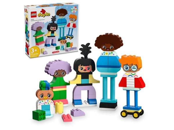 LEGO DUPLO 10423 RAKENNETTAVAT IHMISET, JOILLA ON SUURET TUNTEET