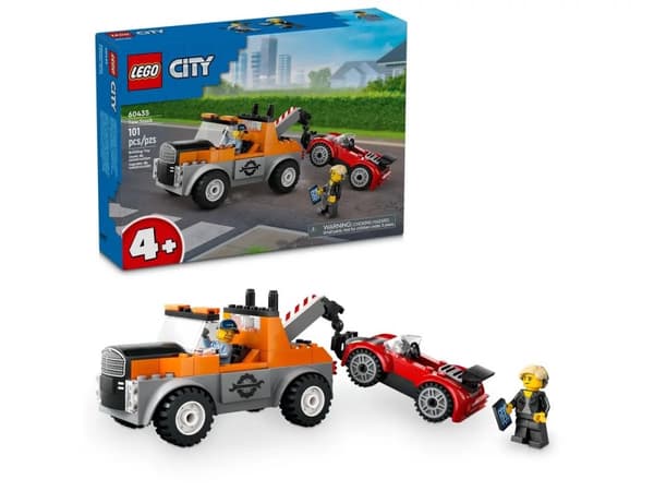 LEGO CITY 60435 Hinausauton ja urheiluauton korjaus