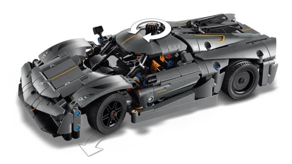 LEGO Technic 42173 Grå Koenigsegg Jesko Absolute Hyperbil