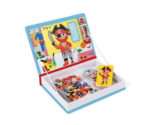 POIKIEN PUKUJA - Magnetibook JANOD magneettinen palapeli