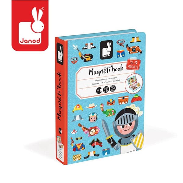 POIKIEN PUKUJA - Magnetibook JANOD magneettinen palapeli