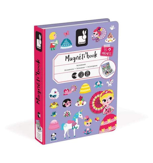 PRINSESSOR - Magnetiskt pussel Magnetibook JANOD