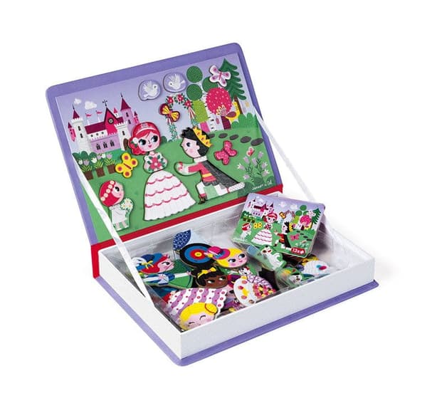 PRINSESSOR - Magnetiskt pussel Magnetibook JANOD