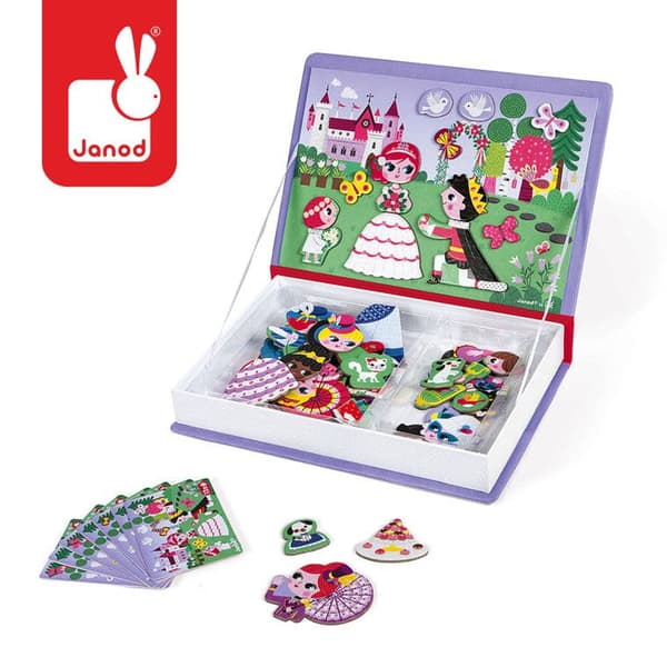 PRINSESSOR - Magnetiskt pussel Magnetibook JANOD