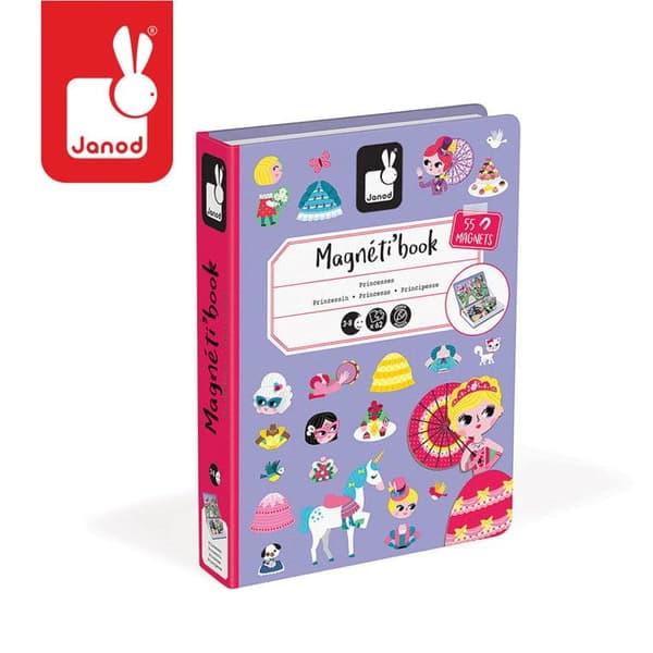 PRINSESSOR - Magnetiskt pussel Magnetibook JANOD