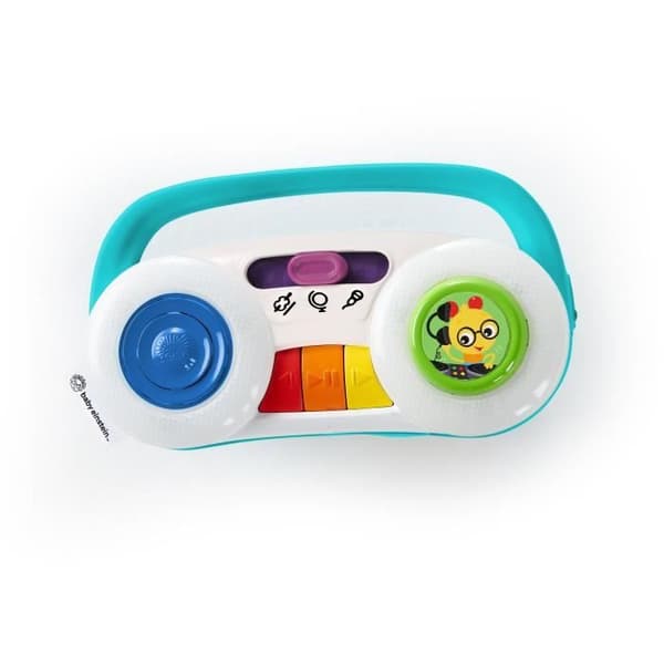 BABY EINSTEIN Musikalisk, stereopedagogisk leksak för spädbarn och barn från 12 månader, 3 musikstationer och 30 melodier och ljud