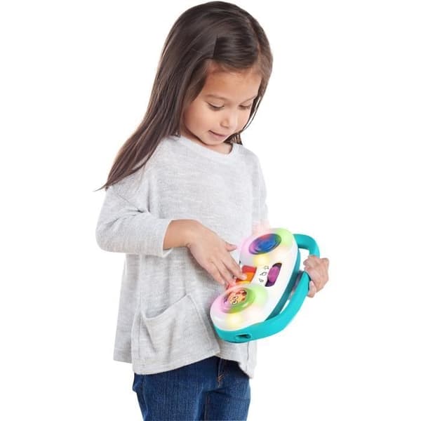 BABY EINSTEIN Musikalisk, stereopedagogisk leksak för spädbarn och barn från 12 månader, 3 musikstationer och 30 melodier och ljud
