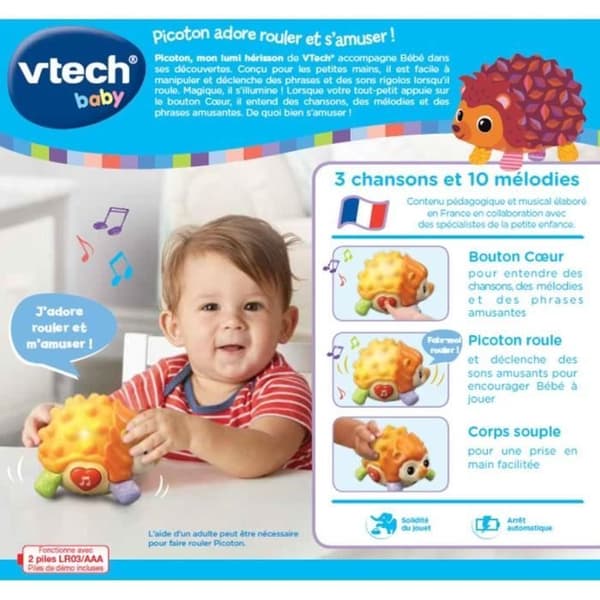 VTECH BABY - Picoton, min Lumi Hedgehog