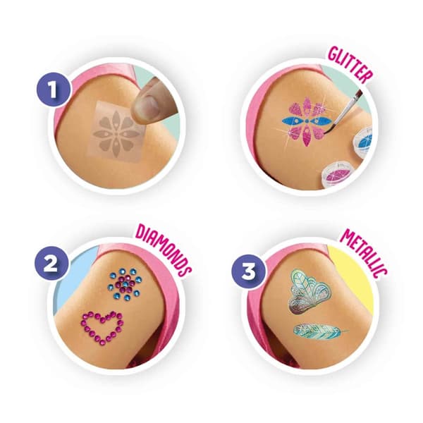 SES Creative 3 i 1 Glamour-tatueringar