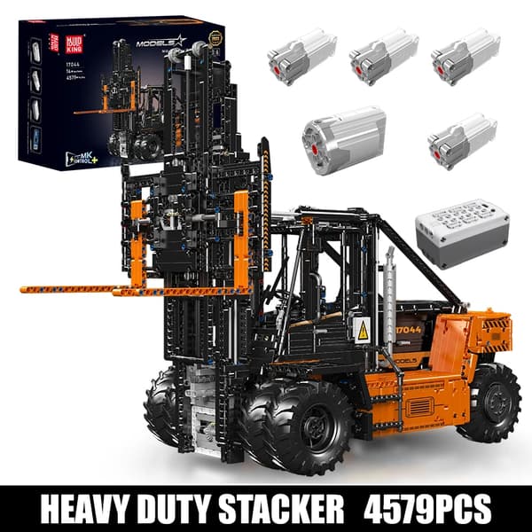 Mould King Heavy-Duty Gaffeltruck, Høj Kompatibilitet, Stort Antal Dele,original boks-17044