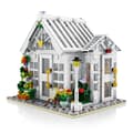 Miniatyrbillede 2 af 2: Blomsterbutik Model, 1593 DELE, Miljøvenlige Materialer, Kompatibelt Design,med lys