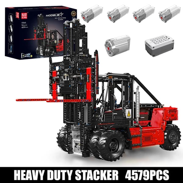 Mould King Heavy-Duty Gaffeltruck, Høj Kompatibilitet, Stort Antal Dele,original boks-17045