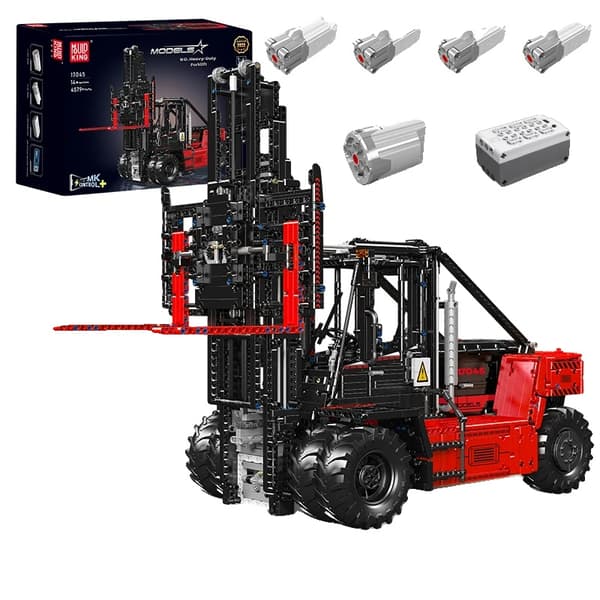 Mould King Heavy-Duty Gaffeltruck, Høj Kompatibilitet, Stort Antal Dele,original boks-17045