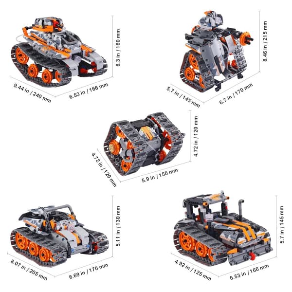 RC Byggesæt, 554 Dele, STEM Programmeringsuddannelse,554pcs