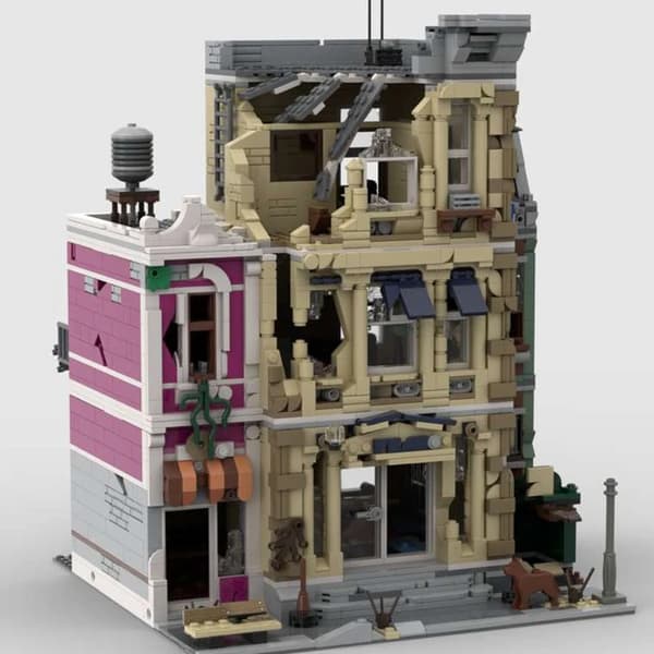 Doomsday Polisstation Modell, 2689 Delar, Detaljerad Arkitektonisk Design,2689STK