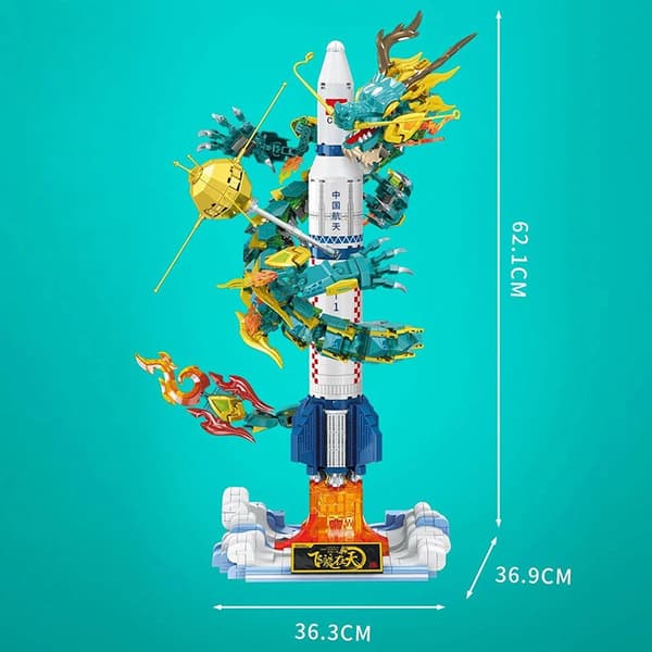 Rocket Model Sæt, 1670 Stykker, Kompatibel med Andre Byggesæt,witi instruktion