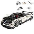 Miniatyrbillede 2 af 2: Teknisk Hypercar Model, 2896 PCS Byggesæt, Miljøvenligt Materiale,med motor