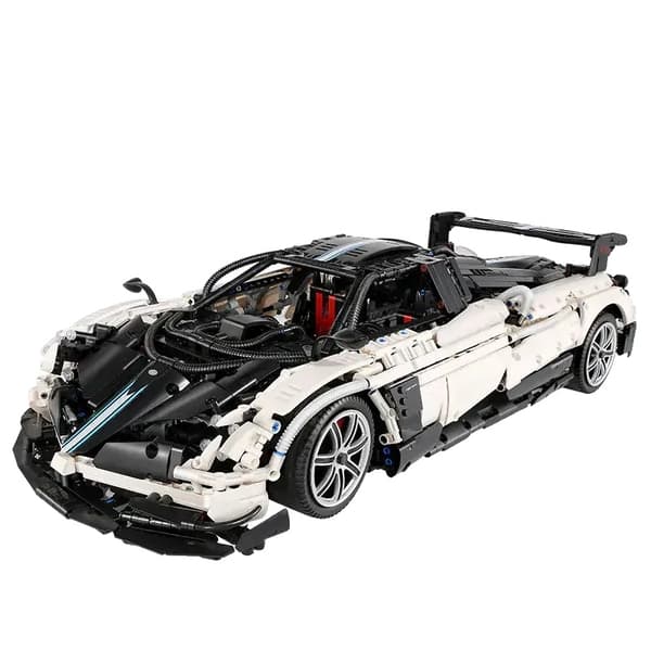 Teknisk Hypercar Model, 2896 PCS Byggesæt, Miljøvenligt Materiale,med motor