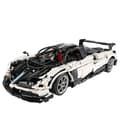 Miniatyrbillede 1 af 2: Teknisk Hypercar Model, 2896 PCS Byggesæt, Miljøvenligt Materiale,med motor