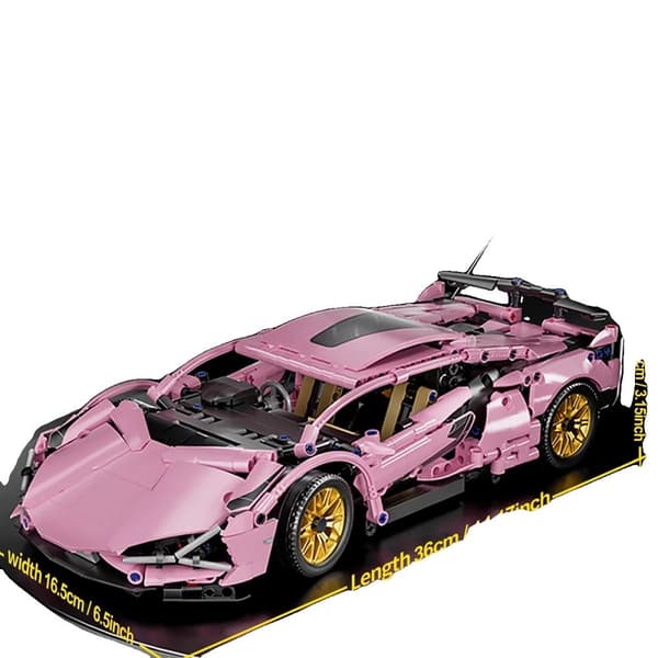 Teknisk Racing Sportbil Modell, 1:14 Skala, 1314 Delar, Unisex,89108 1314ST