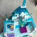 Miniatyrbillede 3 af 4: Frosne Slot Model Byggesæt, 848 Stykker, Små Klodser Kompatible, Ikke-Elektrisk Design