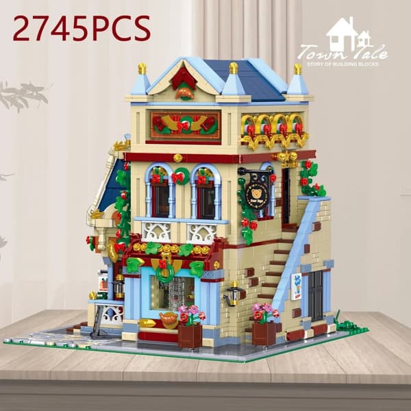 2745PCS Kreativ Byggsats, Utbildande DIY Leksak,Med Låda, Nallebjörn Lekhus