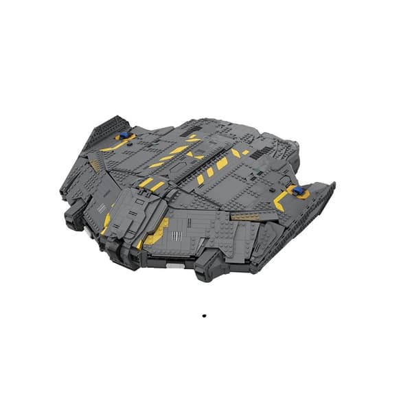 Space Wars Type 9 Heavy Battleship Model, 5044 Delantal, Sikker ABS Materiale,5044stk.
